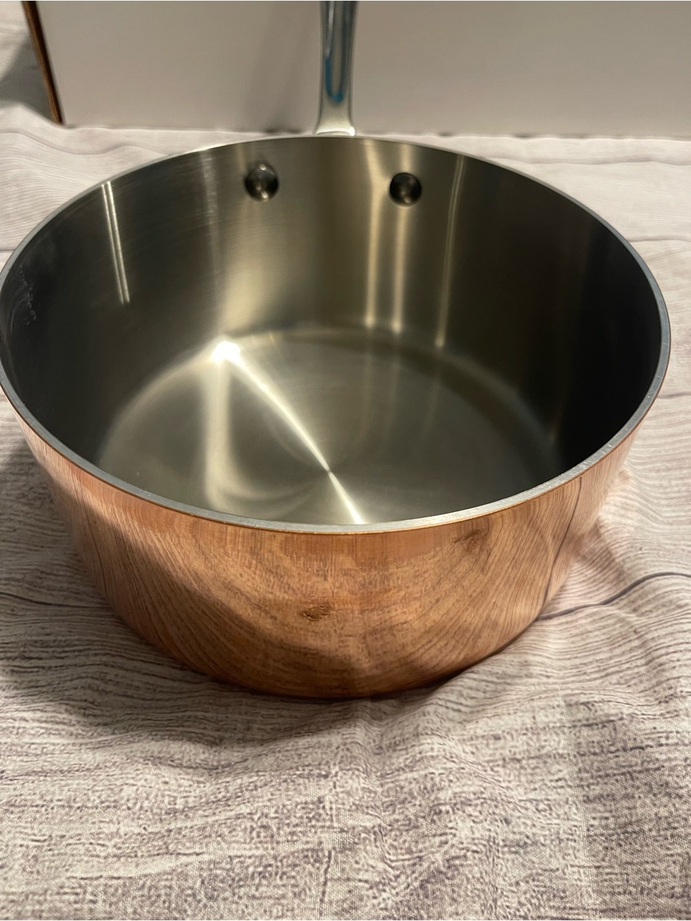All-Clad New Copper chef 3 Qt sauce Pan